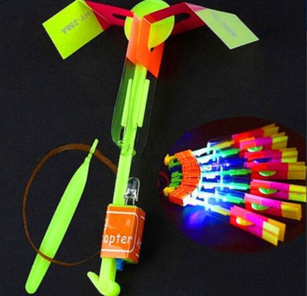 

christmas gift flash copter with slingsarrow flare glow amazing helicopter flying arrow disk children toys gift xmas outdoor