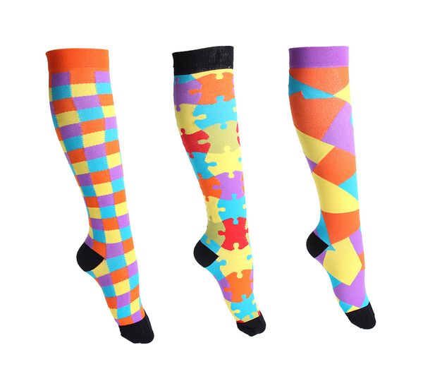 

compression socks women & men travel & flight socks-running & fitness, Black
