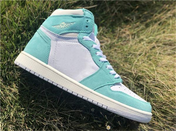 

2019 release air high og 1 retro turbo green men basketball shoes white light smoke grey sail 555088-311 authentic sports shoes with box, Black