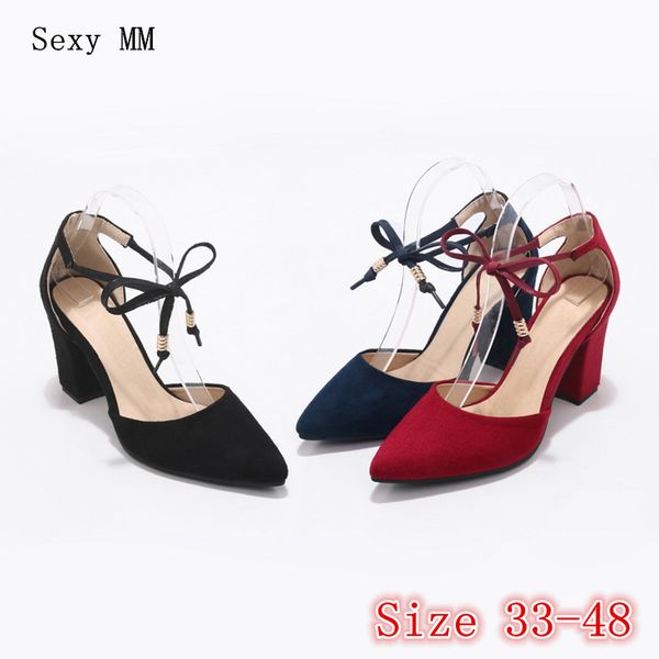 

high heels d'orsay pumps women high heel shoes stiletto woman party shoes kitten heels plus size 33 - 40 41 42 43 44 45 46 47 48, Black