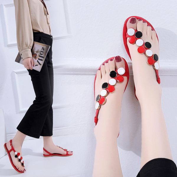

flat with ankle strap gladiator sandals women front rear strap bling rome sandals summer bohemian shoes, Black