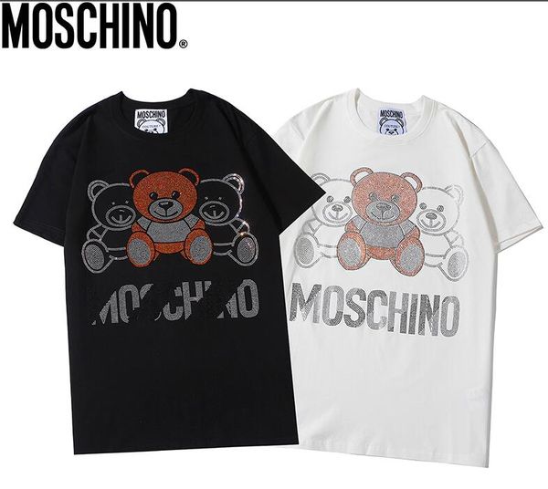 

2020 cartoon cute diamond t-shirt men sweatshirt bottom shirt women's t-shirt, White