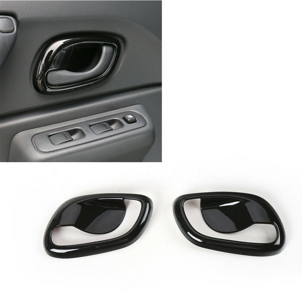 

for suzuki jimny 2007-15 interior side door handle bowl black abs cover trims