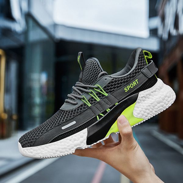 

2020 mens shoes sneakers male running shoes breathable mesh sport footwear fashion outdoor casual athletic walking bigsize