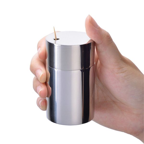 

stainless steel integral forming toothpick container convenient type toothpick holder toothpick box