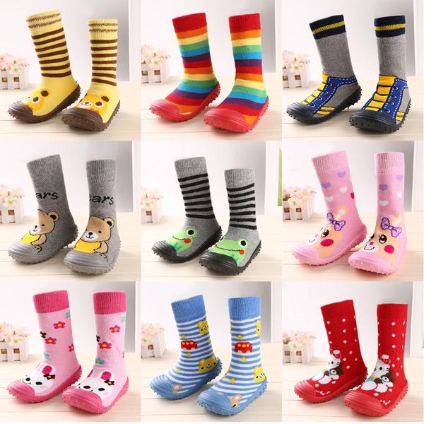 

children non-slip shoes baby soft rubber sole floor socks baby toddler sock shoes fashion boots newborn