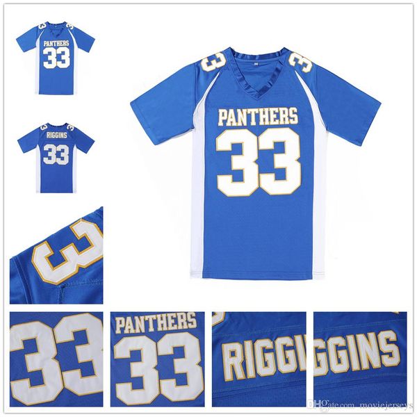 

movie jerseys friday night lights tim riggins 33 dillon high school football jersey stitched, Black