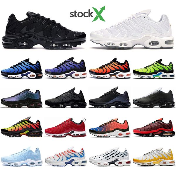 

with socks tn plus men running shoes triple black white psychic hyper blue voltage purple pimento yellow bright mens trainer sports sneaker