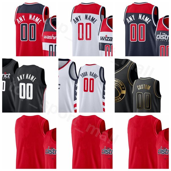 

screen print basketball troy brown jr jersey ish smith cj miles ian mahinmi isaac bonga jerome robinson shabazz napier man woman youth, Black;red