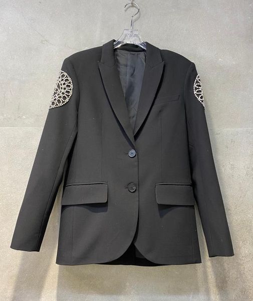 

2020 весной новые женщины бриллиантов вскользь куртка блейзер дама высокого качества вскользь пальто верхней одежды gdnz 2,25, White;black