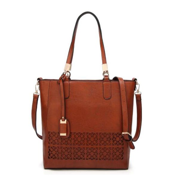 

women's shoulder bag female pu leather handbag women bags hollow out large capacity tote bag l9-349