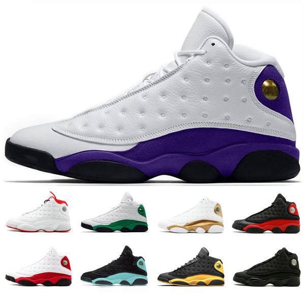 

air jordan retro13 new 13s lakers rivals men basketball shoes atmosphere grey black cat chicago he got game sport sneakers