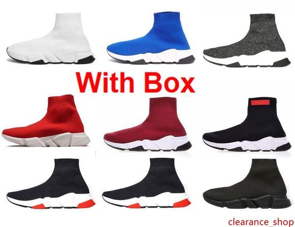 

2019 sock shoes дизайнерская мода роскошные женские туфли paris triple s brand designer sock shoes мужчины с бегуном кроссовки 36-45