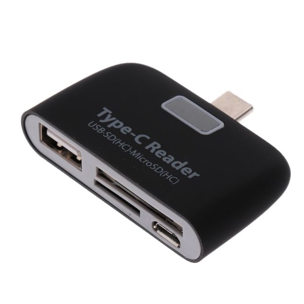 

4 in 1 usb 3.1 type-c card reader adapter otg micro-sd tf memory for macbook