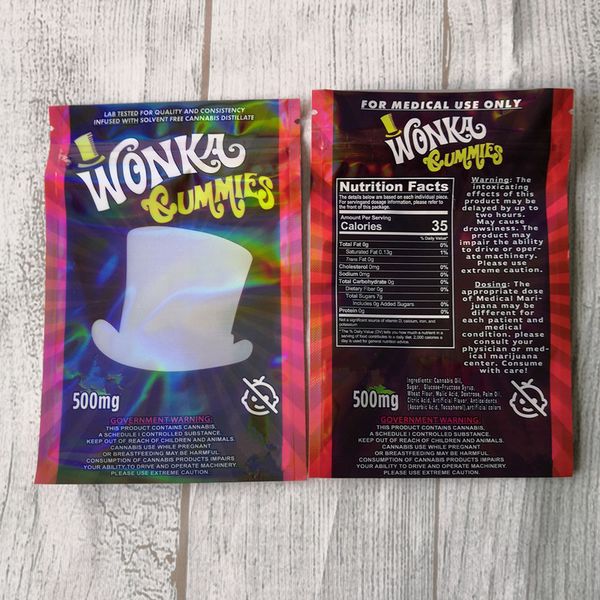 

500mg empty wanka gummies candy packaging bag dank rope nerds rope candy nerds rope gummy bags