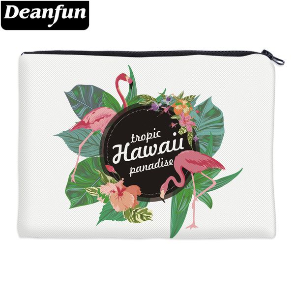 

deanfun flamingo cosmetic bags 3d printed for women sunmer travel organizer with zipper 85027