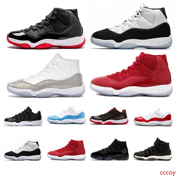 

11s stock x bred 11 jumpman mens womens basketball shoes gamma blue win like heiress black stingray concord gym red space jam sneakers