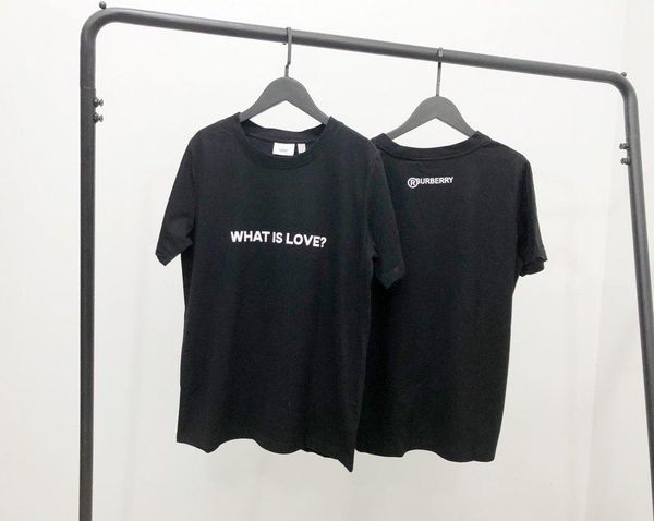 

20ss new luxurious brand bur valentines day tee designer breathable short sleeve tshirt men women blouses casual outdoor streetwear tshirts, White