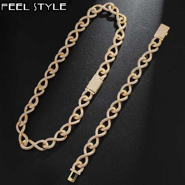 

hip hop 12mm heavy big rock lock clasp iced out bling cz cubic zirconia cuban chains bracelet necklace for men jewelry, Silver