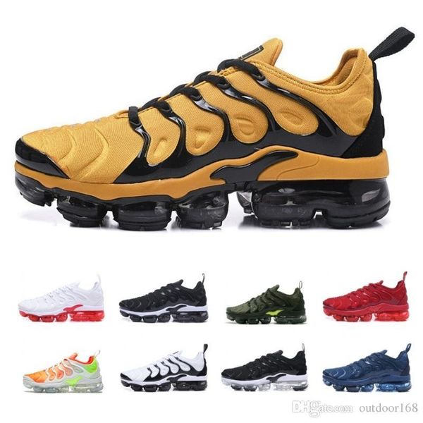 

Оптовая мужские ТН плюс желтый чистый белый серебряный вамп черная полоса дизайн кроссовки дешевые открытый пешие прогулки кроссовки