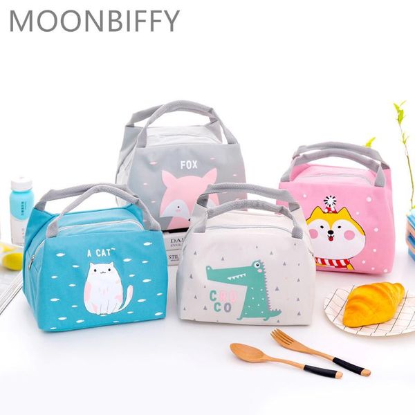 

portable animal thermal insulated cooler waterproof picnic lunch box bag pouch lunch bags for women men box bag 1231, Blue;pink