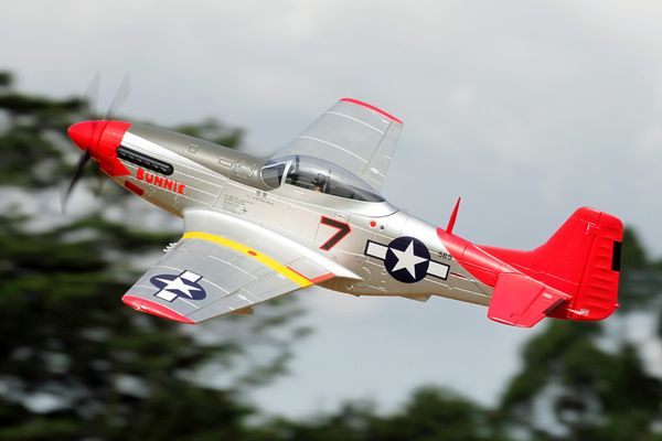 

fms 1700mm / 1.7m gaint warbird p51 / p-51 d mustang red tail pnp version big scale radio control rc model plane aircraft