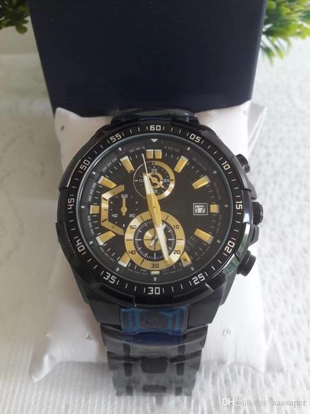 

2020 new efr550 ef-550rbsp-1a ef 550rbsp 550 sports chronograph mens watch 125 models available satch full steel watch, Slivery;brown
