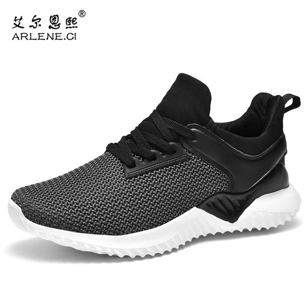 

running shoes men new breathable sneakers lace up jogging shoes lightweight man fitness jogging athletic footwear