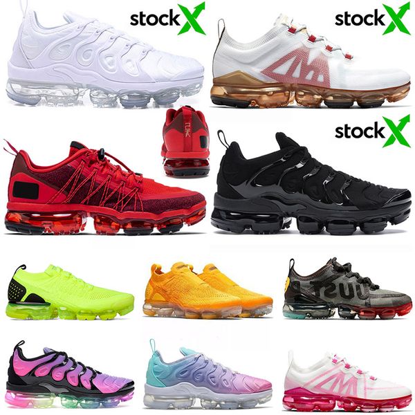 

luxury vamaxpor 2019 tn plus mens womens running shoes cny red triple white black summer sunset pastel mutil fashion mens trainers sneakers