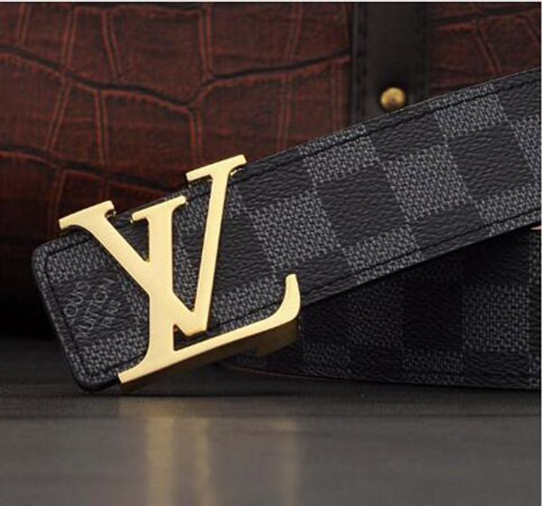 

fashion belt leather men belt no box good quality smooth buckle mens belts for women belt jeans strap, Black;brown