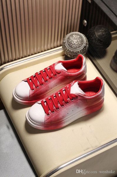 

casual shoes classic style man and woman jogging shoes genuine leather comfortable and breathable sneakers size 36-45, Black