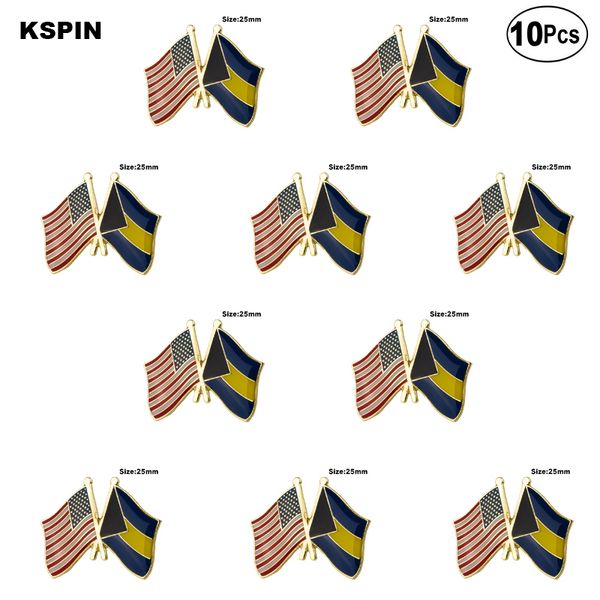 

u.s.a.& bahamas lapel pin flag badge brooch pins badges 10pcs a lot, Gray