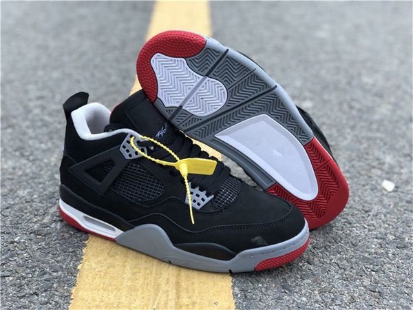 

Классический 4 4s разводили черный цемент Мужская обувь высокого качества IV мода к