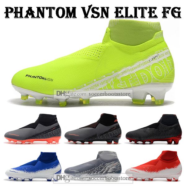 

мешок подарка высокого лодыжки футбол сапоги мужские новые фонари фантом всн элитный fg футбол ботинки x псж еа sports фантом видения футбол, Black