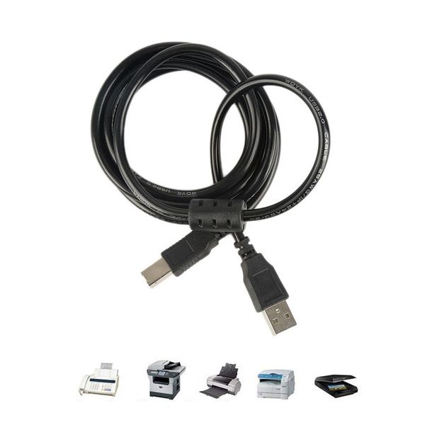 Tipo de cabo de cabo de impressora USB 2.0 Tipo Um macho para B plugue masculino dispositivo de computador 1.5m / 3m / 5m conector para scanner de impressora