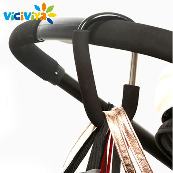 

1 pcs aluminium black pram hook baby stroller hooks shopping bag hook accessories pram hooks hanger for baby car carriage buggy#