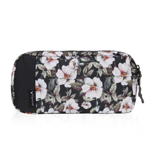 

travel necessary data cable storage bag vintage floral prints organizer headphone cable charger box portable case sac a main