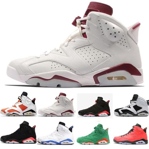 

6 6s men women basketball shoes alternate hare carmine white infrared cat sports maroon oreo blue grey bull chrome sports j6 sneake