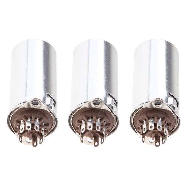 

3x 9pin vacuum tube socket w/ aluminum for 12ax7