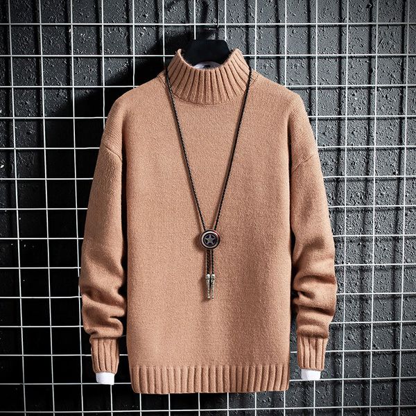 

2019 new winter sweater men long sleeve turtleneck male fashion pullovers knitted keep warm mens christmas sweaters y, White;black