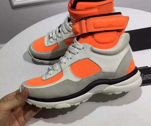 

personality and fashion famous brands designer sneakers lace-up shoes with genuine leather women casual designer, Black