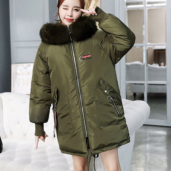 

fashion jackets for women warm coat faux fur hooded thick warm slim jacket long overcoat chamarras de mujer black coat m~3xl