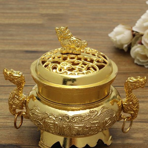 

vintage incense burner aid sleeping effect air purifying home office table decor placing censer cone holder display