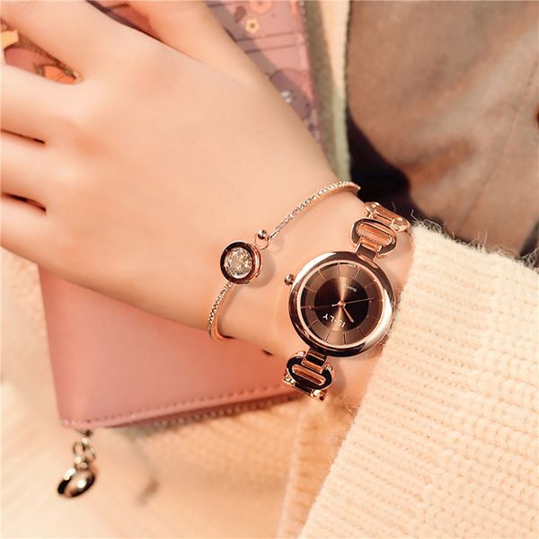 

2019 new brand bracelet watches women luxury crystal dress wristwatches clock women's fashion casual quartz watch reloj mujer, Slivery;brown