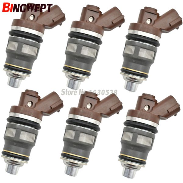 

6pcs fuel injectors for toyota supra 1jz-gte 2jz-gte f809w mr2 celica supra turbo oem 1001-87092 100187092