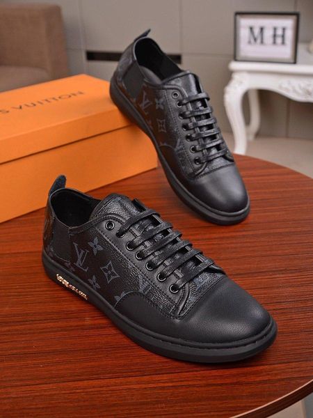 

wae16new limited edition french series high-end men s casual shoes, men s boots fashion sports shoes, original shoebox delivery 38-44, Black