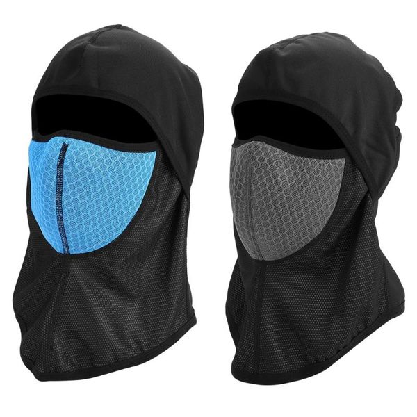 

winter outdoor cycling windproof hat riding mask cs mask warm head cover ski face, Black
