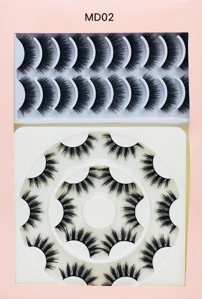 

professional mink fur hair false eyelashes 18 pairs set handmade reusable fake lashes eye makeup accessories dhl eyelashes extensions