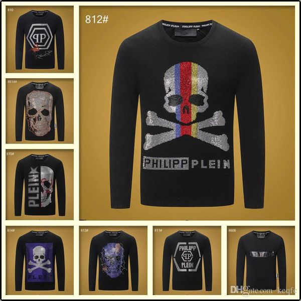 

18sf men fashion designers hoodies 2020 new luxury letter embroidery knitwear winter mens clothing crew neck long sleeve sweaters guozh, White;black