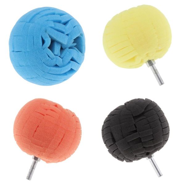 

4pcs car sponge ball waxing and polishing pad hub wheel polishing plate
